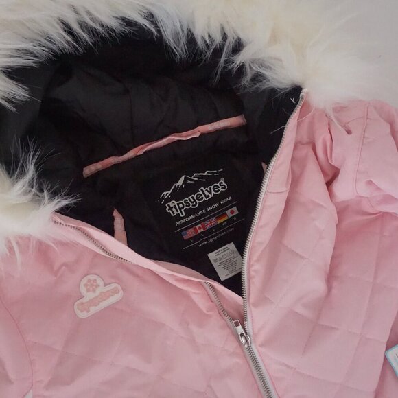 Tipsy Elves Powder Pink One Piece Ski Suit Snowsuit Size L NWT - Picture 14 of 14